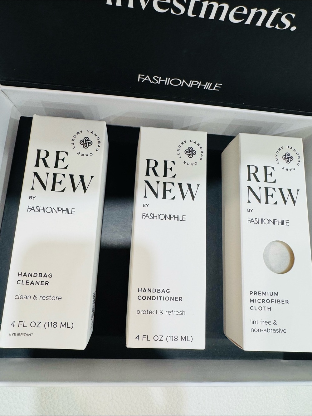 RENEW by Handbag Care Set (handbag cleaner, conditioner, and microfiber cloth)